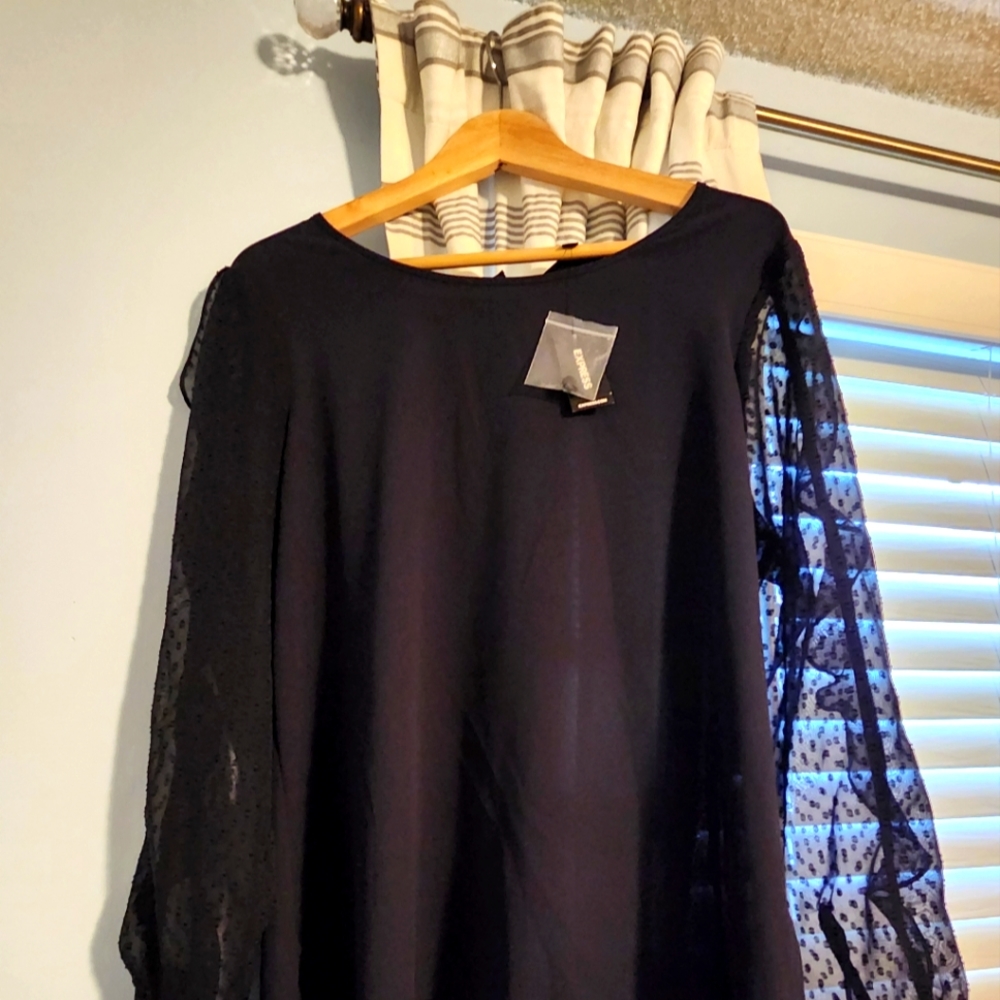 Beautiful Navy Blue Blouse